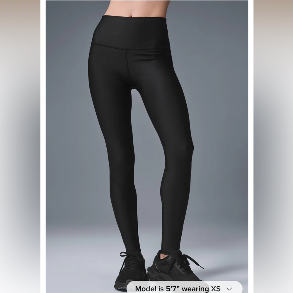 Alo High Waist Leggings 28” Black Like New NWOT